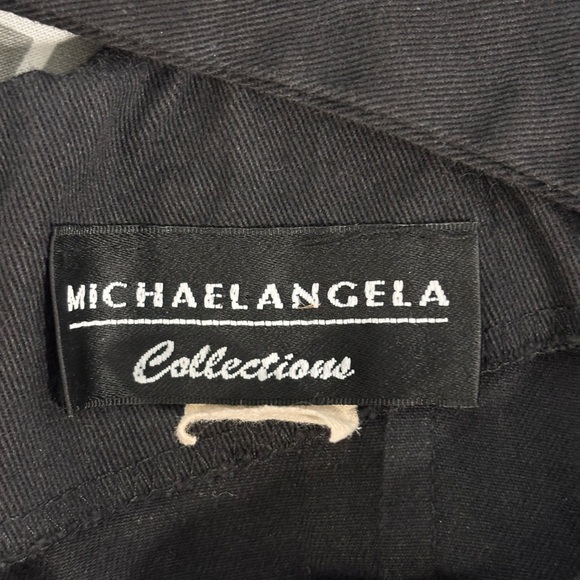 Vintage 90s Michael Angela Collections Black Midi Dress Criss Cross Back Size 6 - Picture 13 of 15